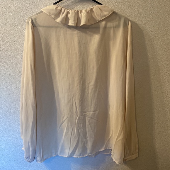 NWT Nili Lotan ruffle blouse size large - Picture 4 of 4